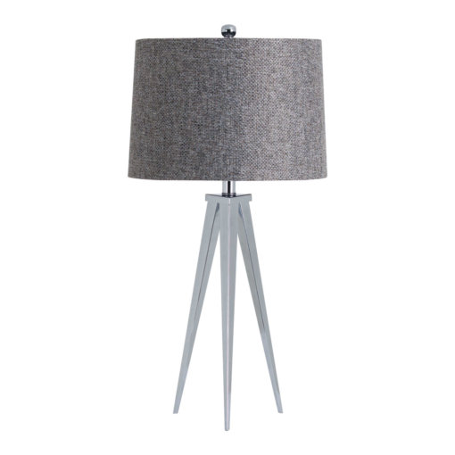 The Genoa Chrome Tripod Table Lamp