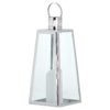 Large Stainless Steel Lighthouse Lantern With Wax Flickering Flame Candle 